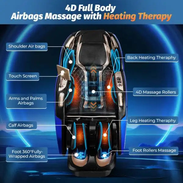 Kollecktiv KC-204 Heated 4D Massage Chair