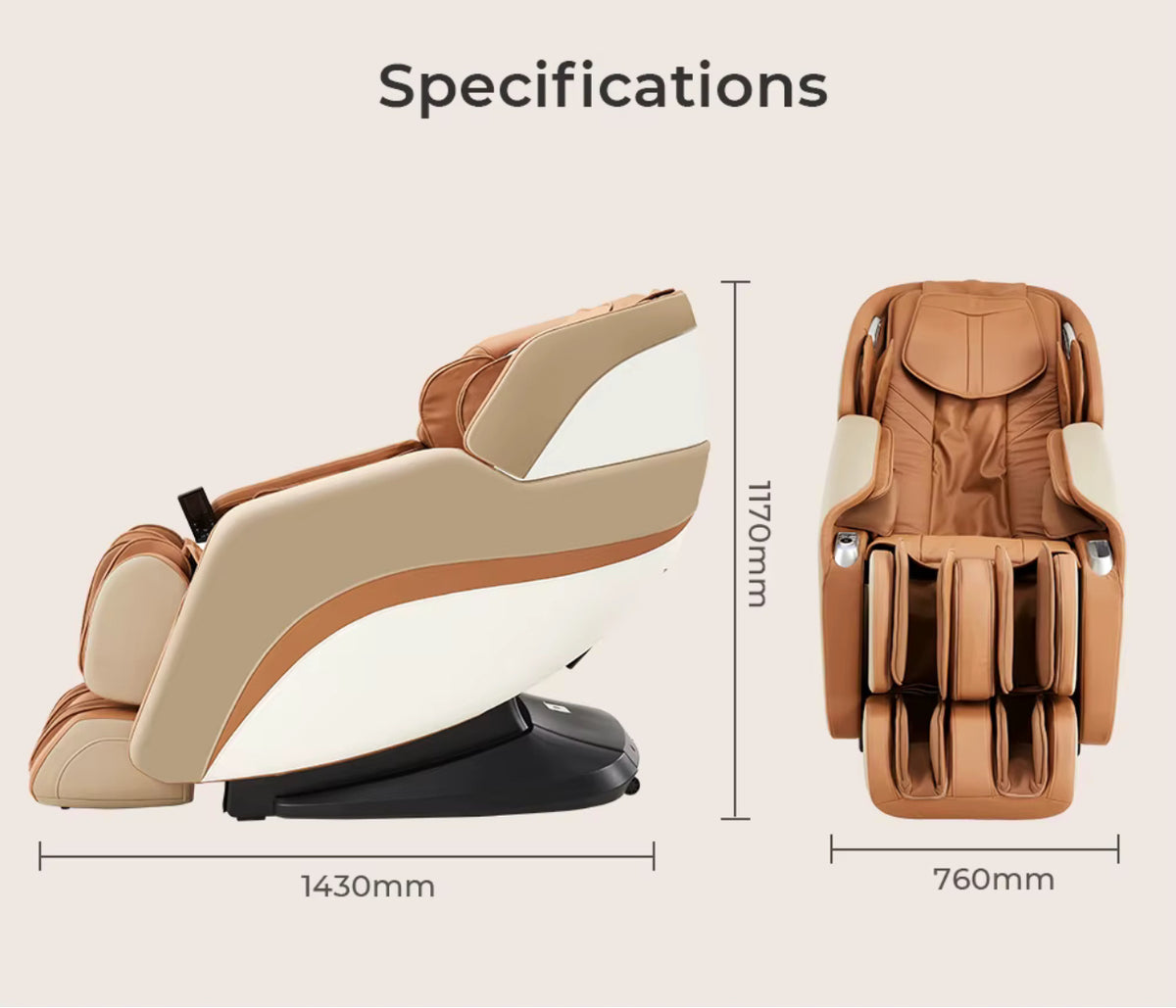 MS-357 Pro Massage Chair | Fits people of all heights.
