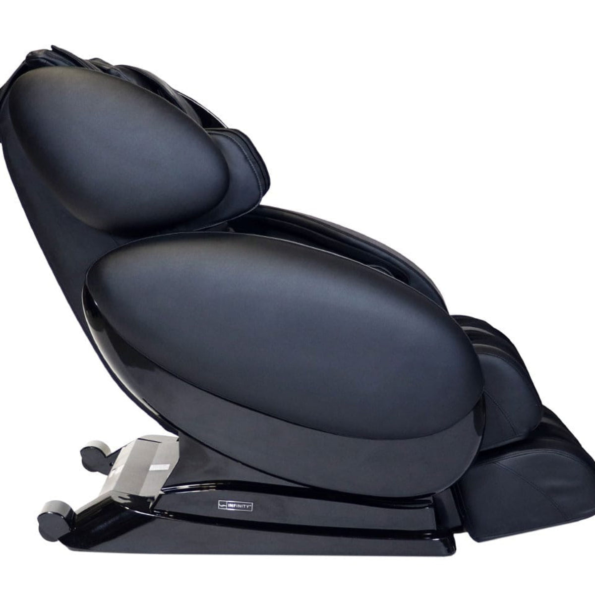 Black Infinity IT-8500 X3 massage chair, side profile view