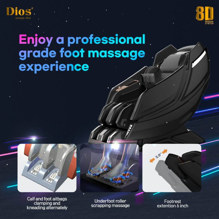 DIOS-1288 8D AI Massage Chair | Brain-Calming, Body-Healing, Lifestyle-Transforming