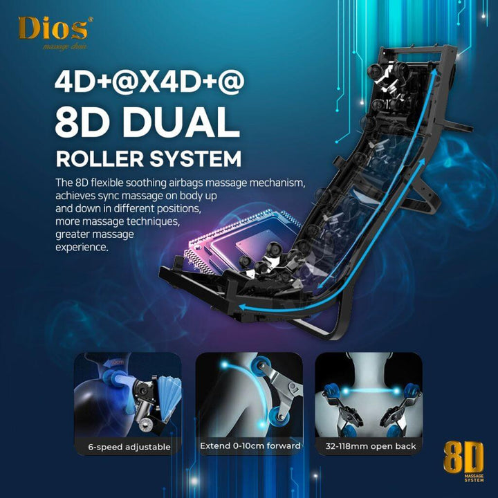 DIOS-1288 8D AI Massage Chair | Brain-Calming, Body-Healing, Lifestyle-Transforming