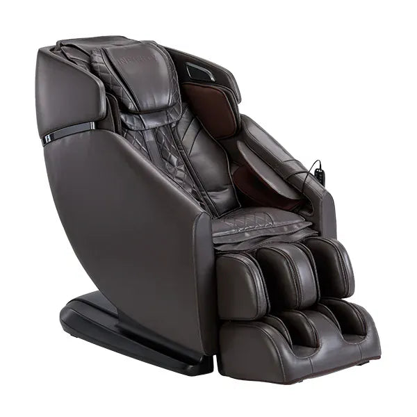Brown massage chair on a white background