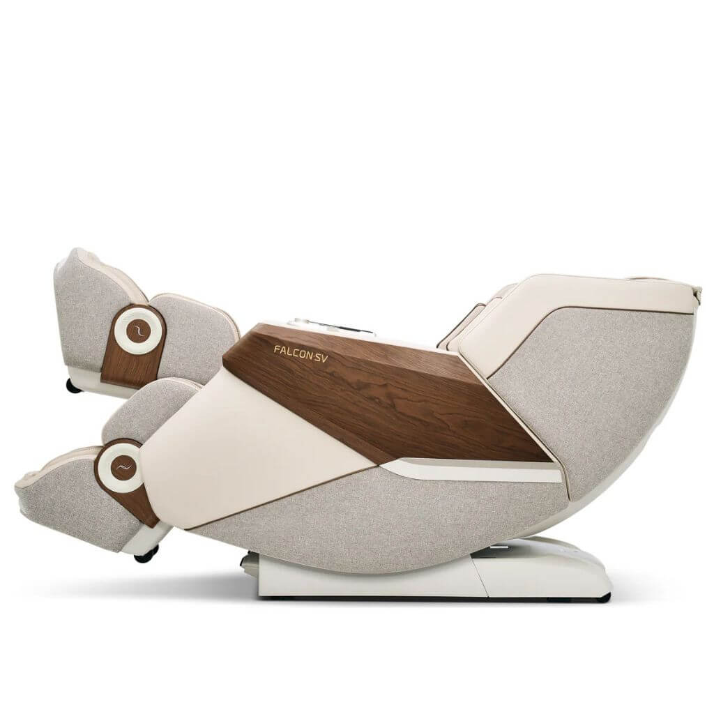 Beige Falcon SV Massage Chair | Compact Luxury, Robo-Walking