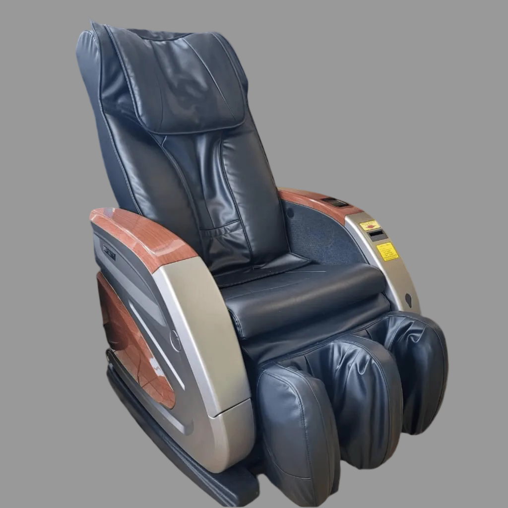 Black with Wood Grain Infinity IT 6900 | Commercial Vending Massage Chairs