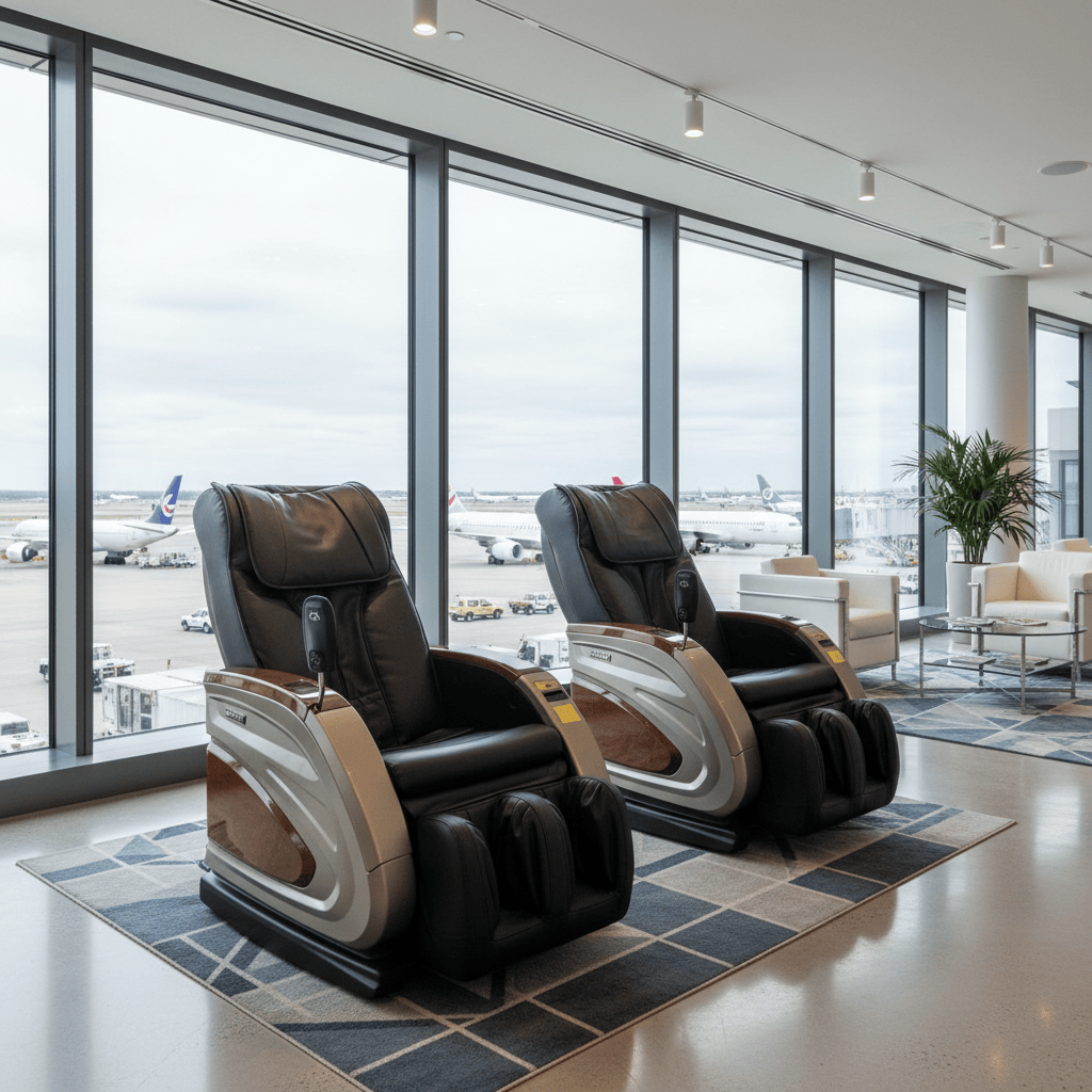 Black with Wood Grain Infinity IT 6900 | Commercial Vending Massage Chairs