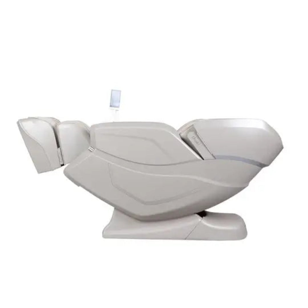 White massage chair on a white background