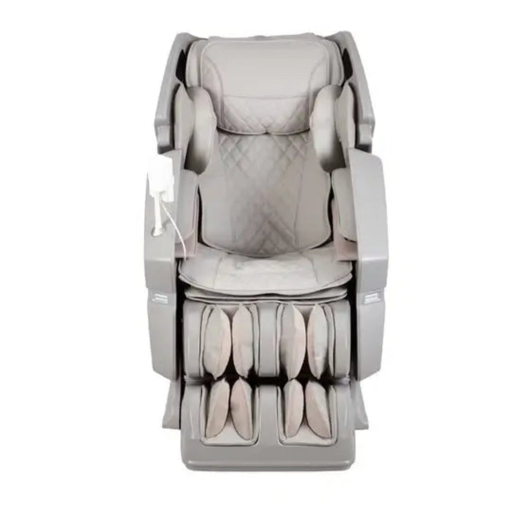 Massage chair with quilted design on a white background