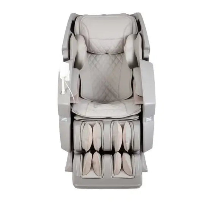 Massage chair with quilted design on a white background