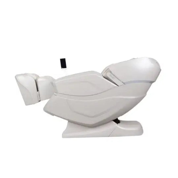 White massage chair on a white background