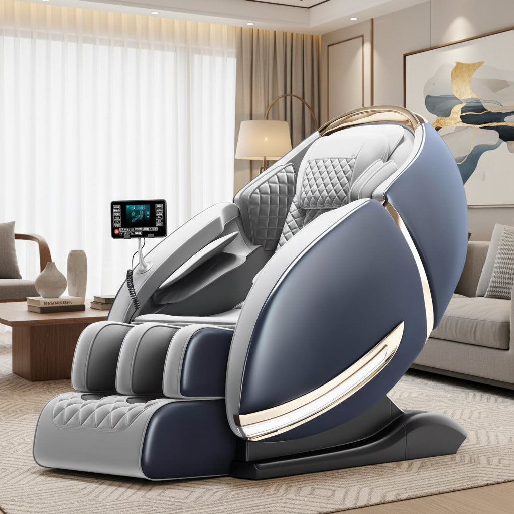 Blue / Gray YARROW MC5 Shoulder Detection 3D Massage Chair