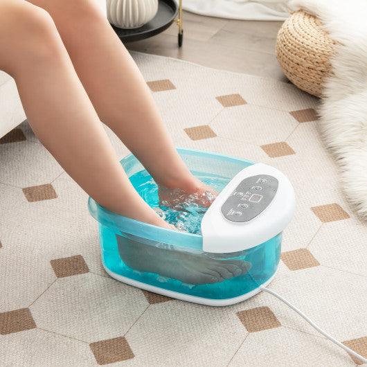 Foot Spa Massager Tub with Removable Pedicure Stone and Massage  Beads-Turquoise – ZEBRA MASSAGE CHAIRS