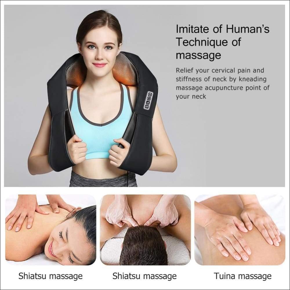 US Plug Infrared Dual Electric Travel Massage Shawl