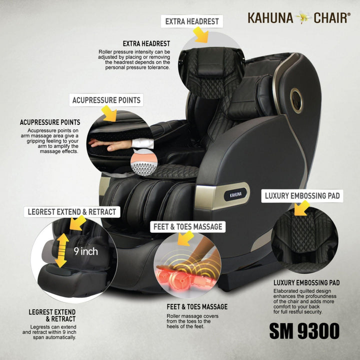 New Kahuna SM-9300 HSL-Track 4D Massage Chair