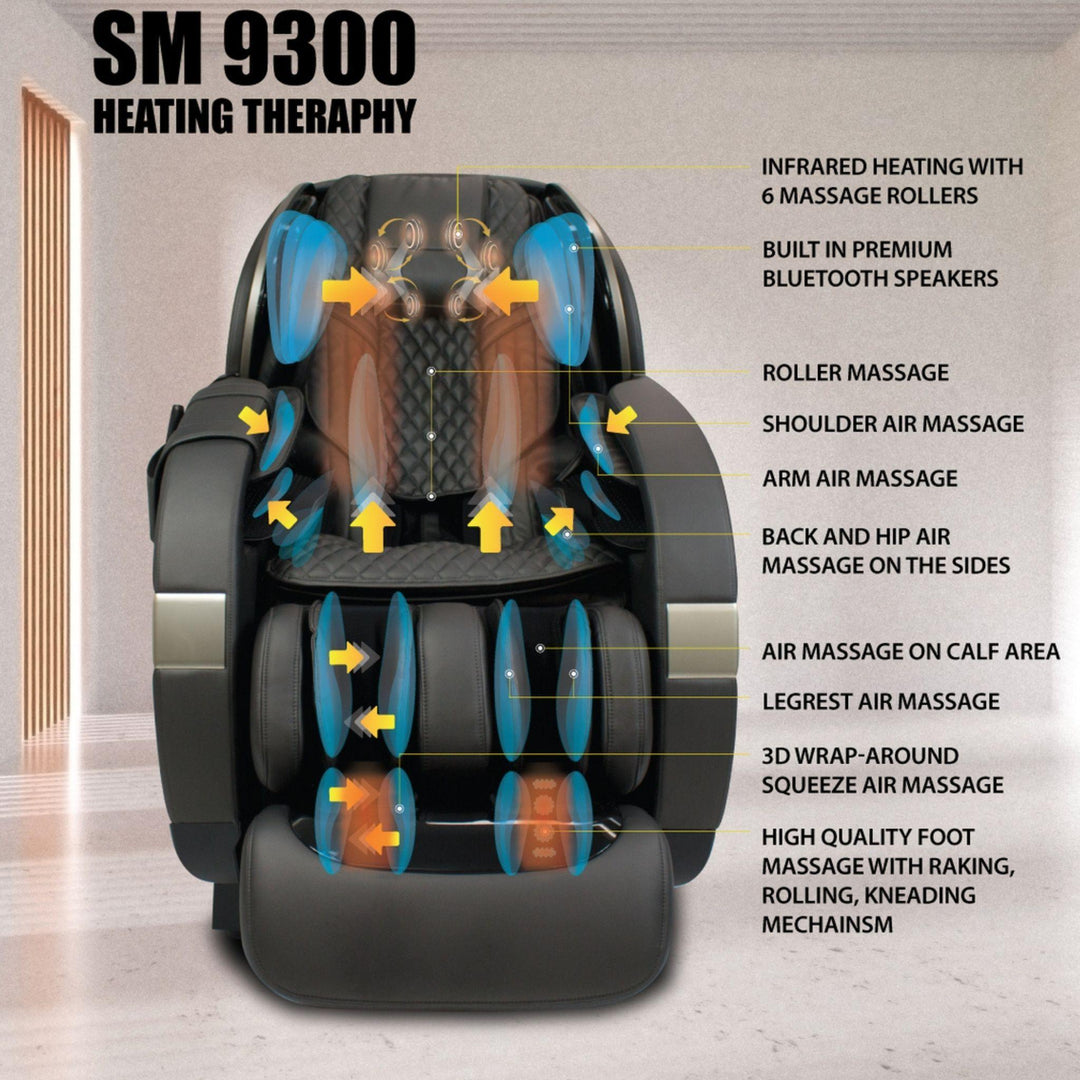 New Kahuna SM-9300 HSL-Track 4D Massage Chair