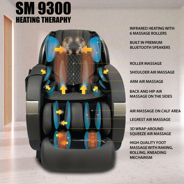 New Kahuna SM-9300 HSL-Track 4D Massage Chair