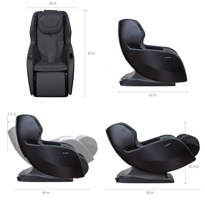 RIO Massage Recliner Chair (Black)