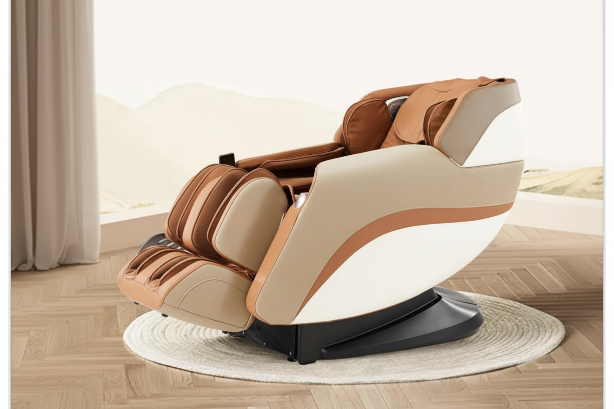 Morningstar MS-357 Pro massage chair in zero gravity recline in a modern home