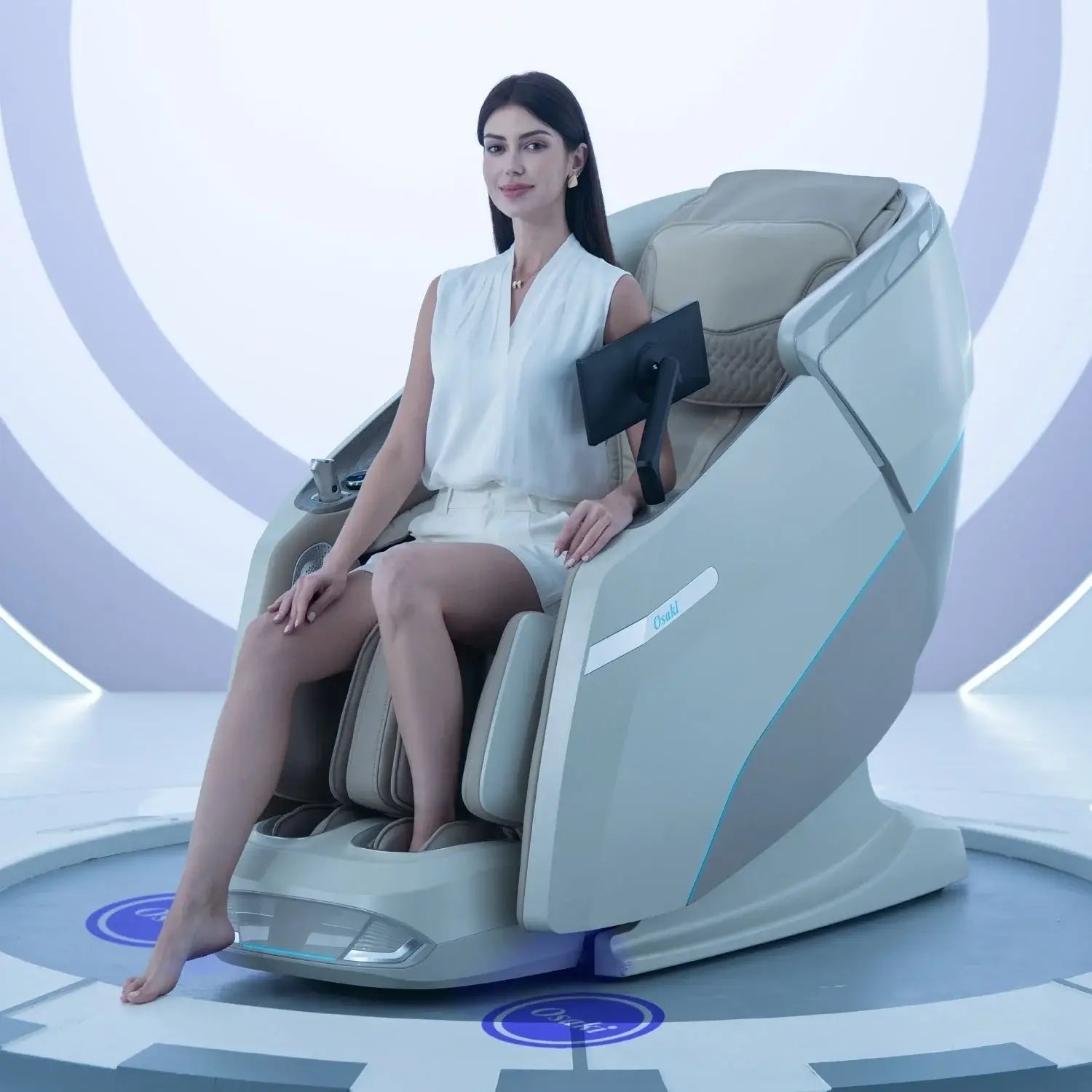 High-end massage chairs $8,000-$12,000 featuring AI health detection