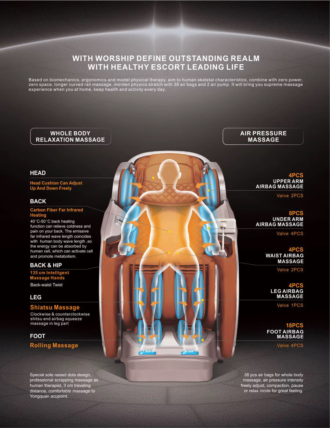 MS-239 Deluxe Smart Touch Screen 4D Massage Chair