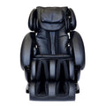 Black Infinity IT-8500 X3 massage chair with padded headrest, armrests, and foot massage compartments, shown from the front on a plain white background.