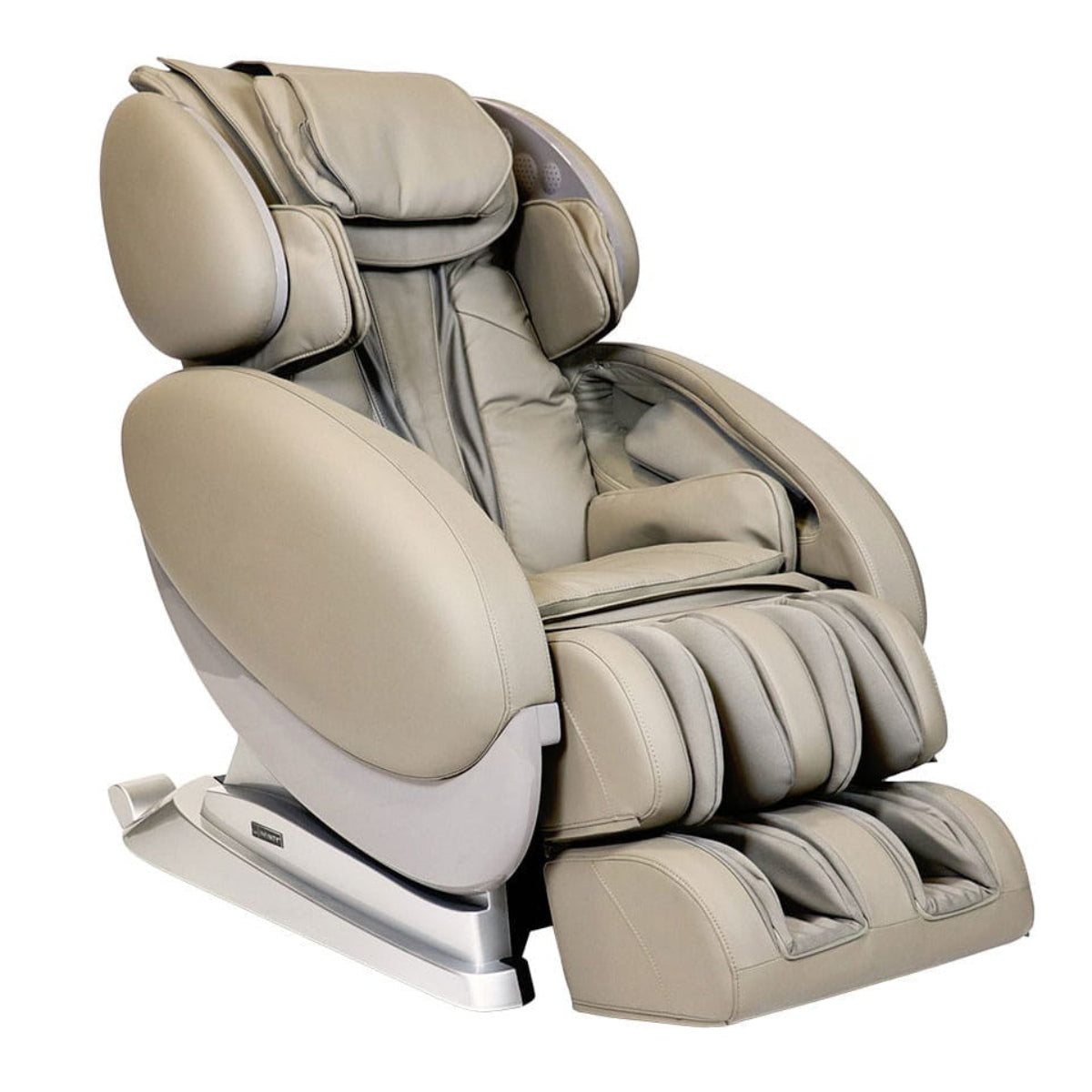 Taupe Infinity IT-8500 X3 massage chair, side profile view