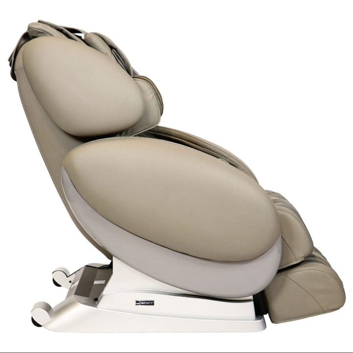 Taupe Infinity IT-8500 X3 massage chair, side profile view