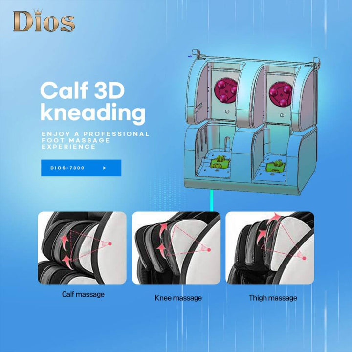 Kahuna Dios D7300 Massage Chair | 7D Full-Body AI Massage with Zero Gravity & Calf Kneading