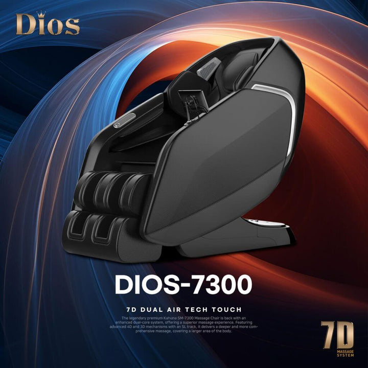 Kahuna Dios D7300 Massage Chair | 7D Full-Body AI Massage with Zero Gravity & Calf Kneading