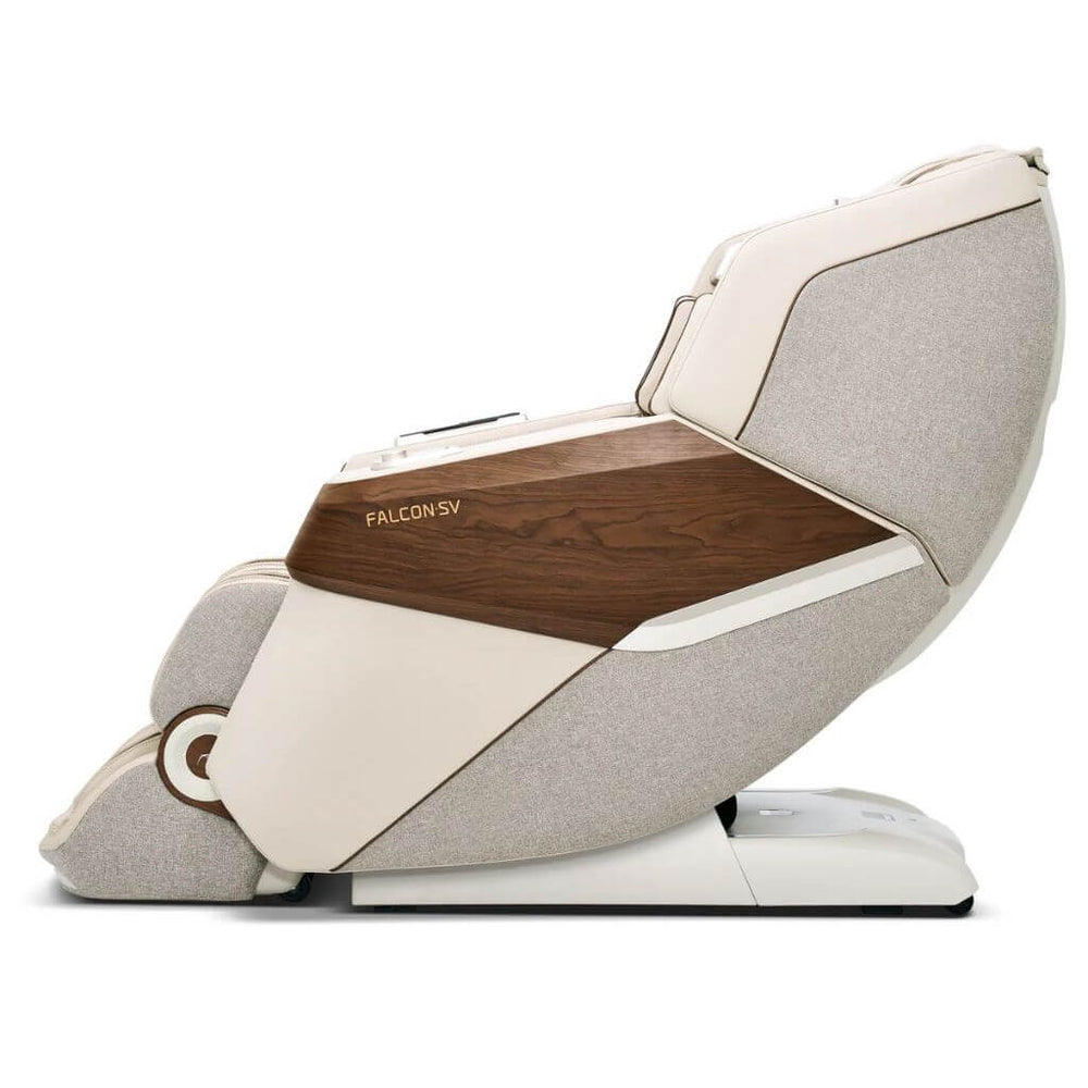 Beige Falcon SV Massage Chair | Compact Luxury, Robo-Walking