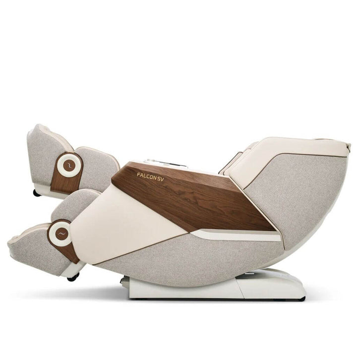 Beige Falcon SV Massage Chair | Compact Luxury, Robo-Walking