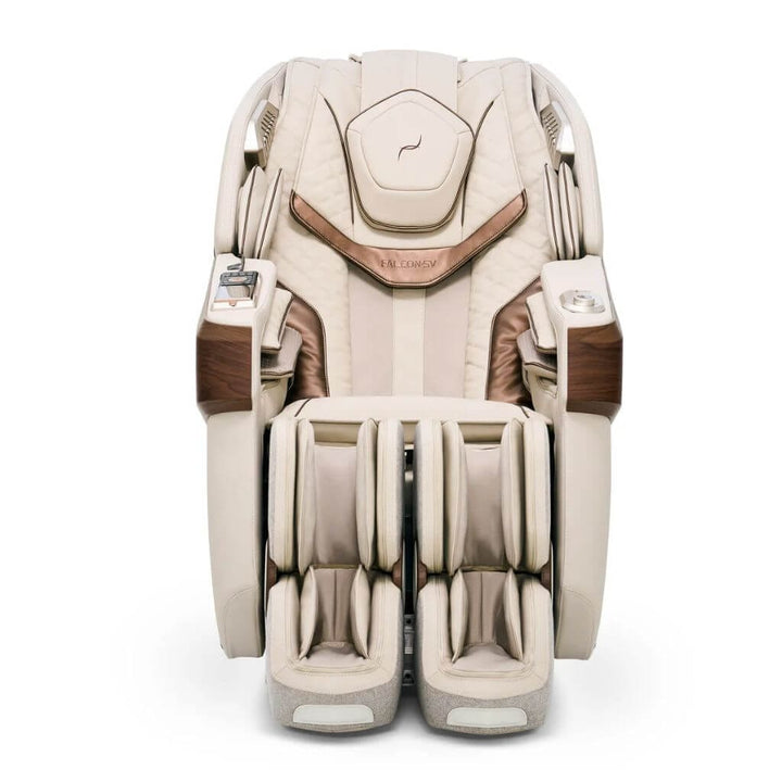 Beige Falcon SV Massage Chair | Compact Luxury, Robo-Walking