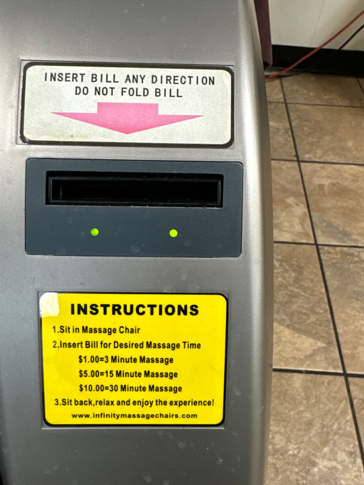 Black with Wood Grain Infinity IT 6900 | Commercial Vending Massage Chairs