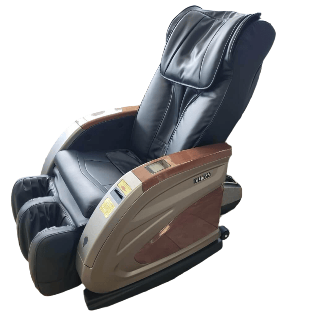 Black with Wood Grain Infinity IT 6900 | Commercial Vending Massage Chairs