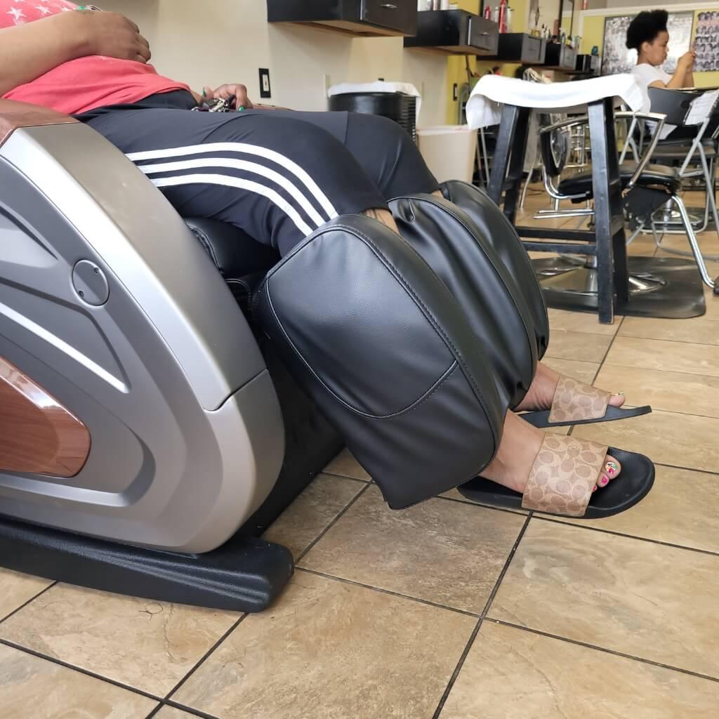 Black with Wood Grain Infinity IT 6900 | Commercial Vending Massage Chairs