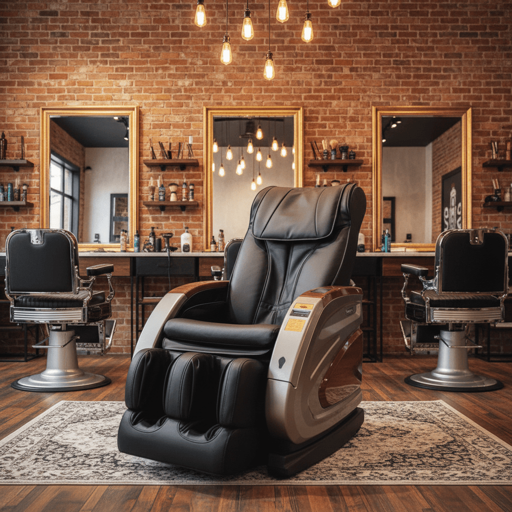 Black with Wood Grain Infinity IT 6900 | Commercial Vending Massage Chairs
