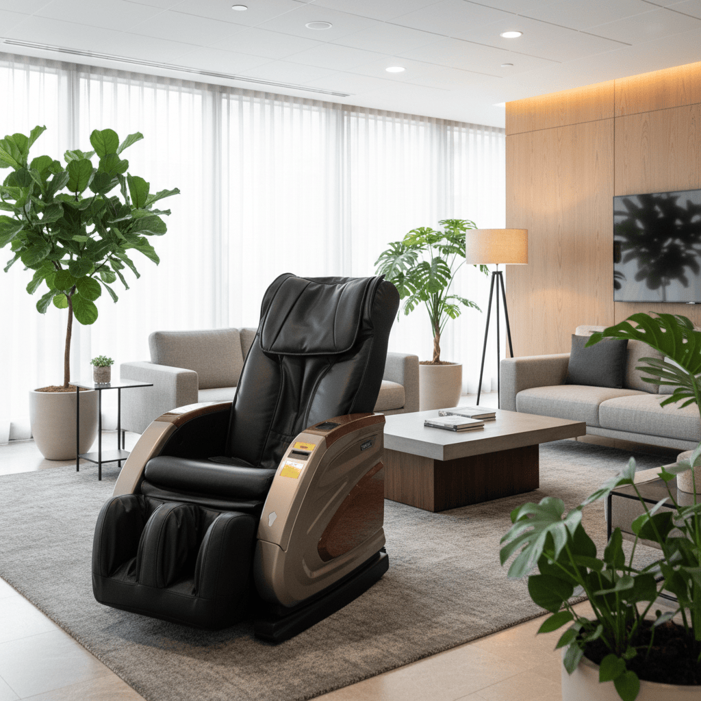 Black with Wood Grain Infinity IT 6900 | Commercial Vending Massage Chairs