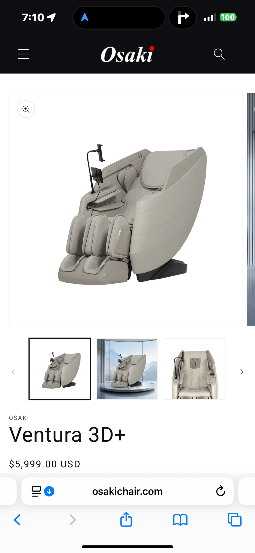 Osaki Ventura 3D+ Massage Chair