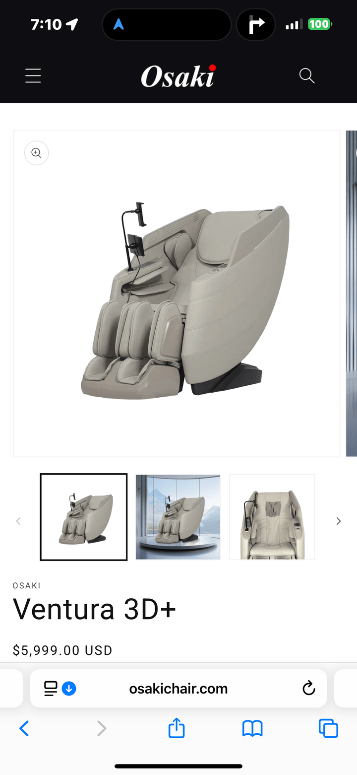 Osaki Ventura 3D+ Massage Chair