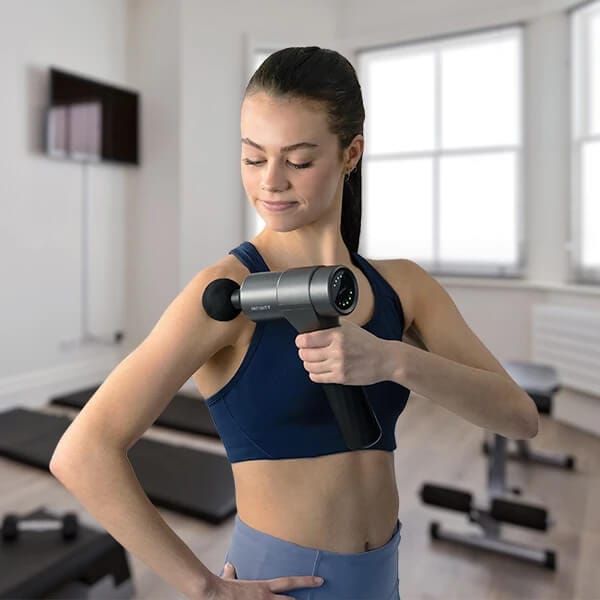 PR Pro Advantage Percussion Massage Device Platinum