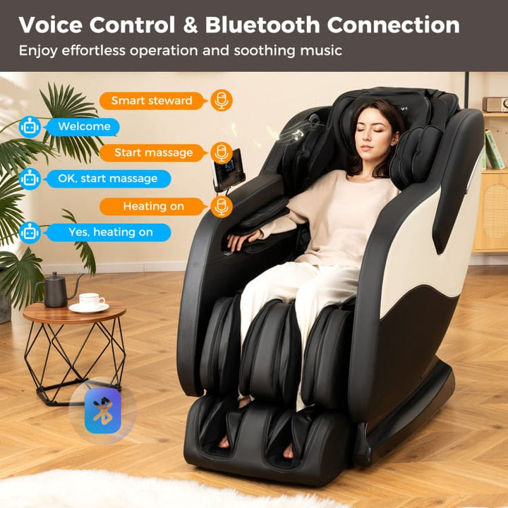 Relaxation 38 Full Body Massage Chair with Airbags &amp; Heater