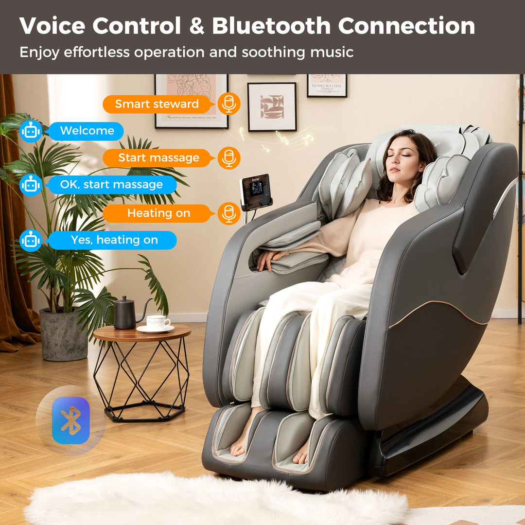 Relaxation 38 Full Body Massage Chair with Airbags &amp; Heater
