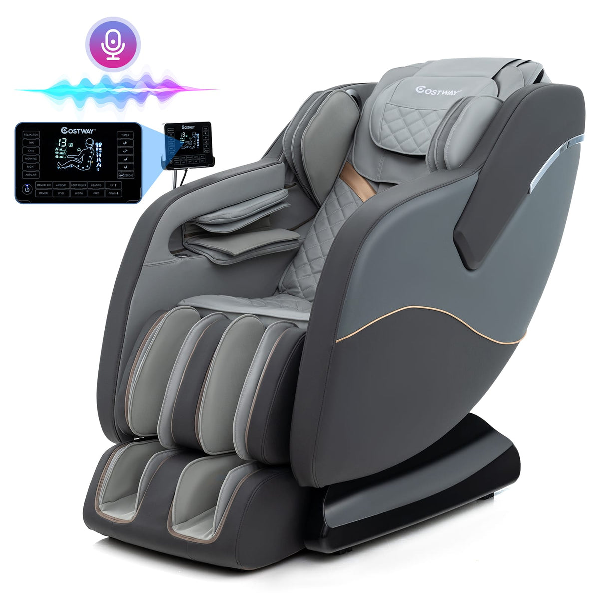 Relaxation 38 Full Body Massage Chair with Airbags & Heater