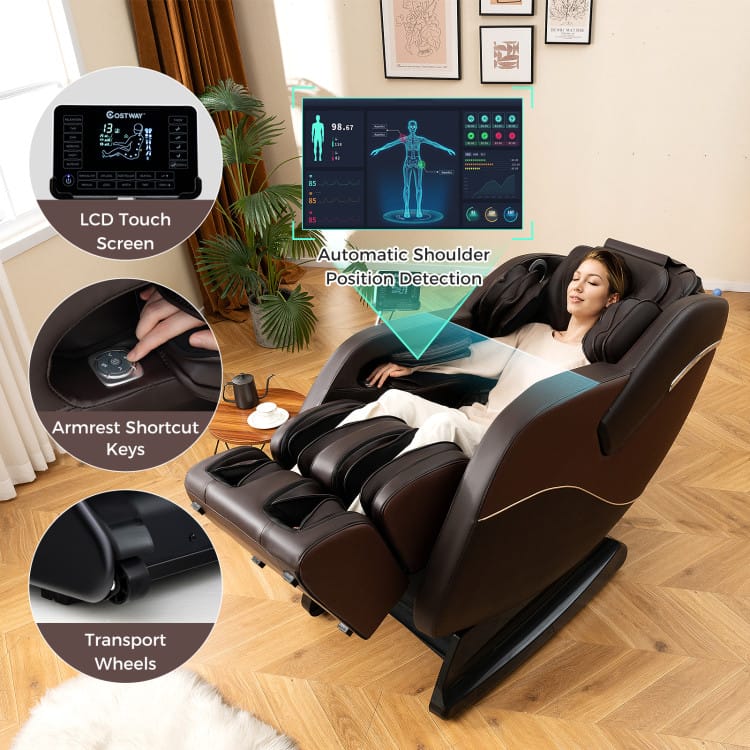 Relaxation 38 Full Body Massage Chair with Airbags &amp; Heater