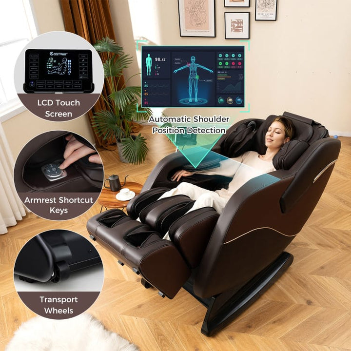 Relaxation 38 Full Body Massage Chair with Airbags &amp; Heater