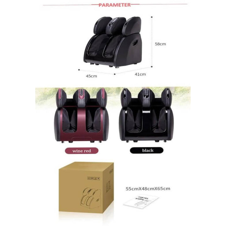 Black RT-818 Luxury Leg Massager with Heat