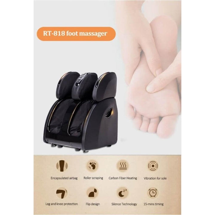 Black RT-818 Luxury Leg Massager with Heat