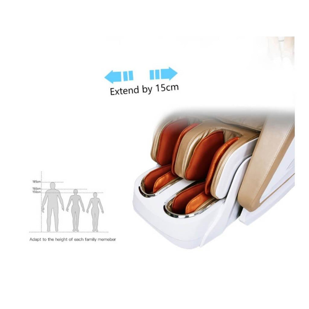 Black / Taupe Symphony 4D Luxury Massage Chair