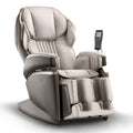 Massage chair with control panel on a white background
