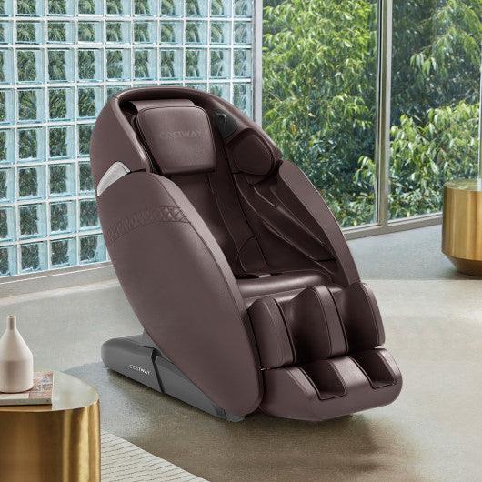 Electric Zero Gravity Massage Chair with SL Track-Brown