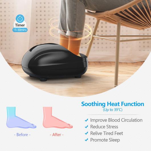 Shiatsu Foot Massager with Kneading and Heat Function - Costway